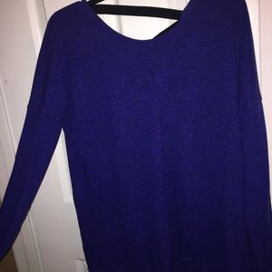Blue active sweater